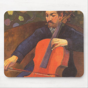 Player Schneklud Portrait von Paul Gauguin Mousepad