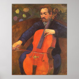 Player Schneklud Portrait von Paul Gauguin Poster