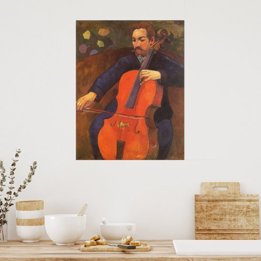 Player Schneklud Portrait von Paul Gauguin Poster (Küche)