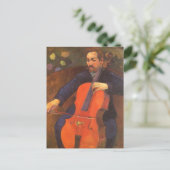 Player Schneklud Portrait von Paul Gauguin Postkarte (Stehend Vorderseite)