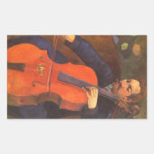 Player Schneklud Portrait von Paul Gauguin Rechteckiger Aufkleber (Vorderseite)