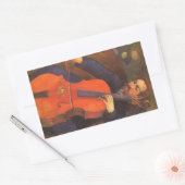 Player Schneklud Portrait von Paul Gauguin Rechteckiger Aufkleber (Umschlag)