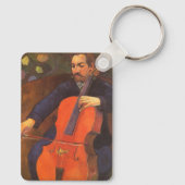 Player Schneklud Portrait von Paul Gauguin Schlüsselanhänger (Rückseite)