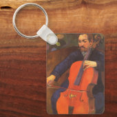 Player Schneklud Portrait von Paul Gauguin Schlüsselanhänger (Vorderseite)