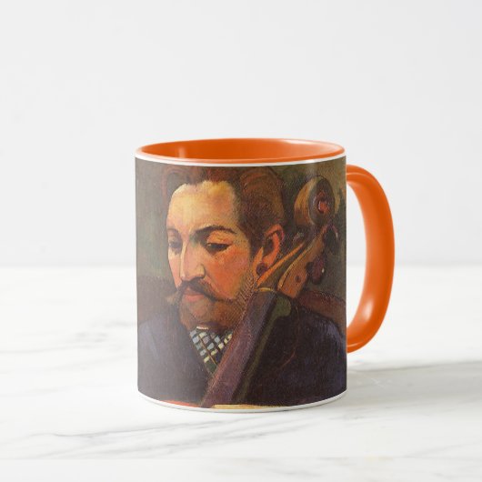 Player Schneklud Portrait von Paul Gauguin Tasse (VorderseiteRechts)