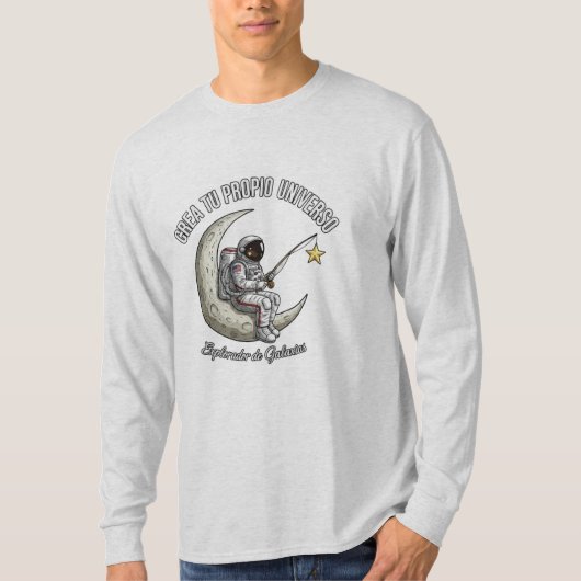 Playera Astronauta Explorador  T-Shirt (Vorderseite)