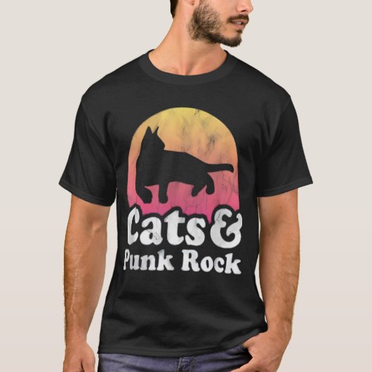 Playera | Cats and Punk Rock T-Shirt (Vorderseite)