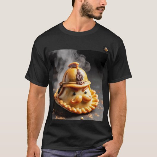 playera con estampado "comandante empanadas" T-Shirt (Vorderseite)