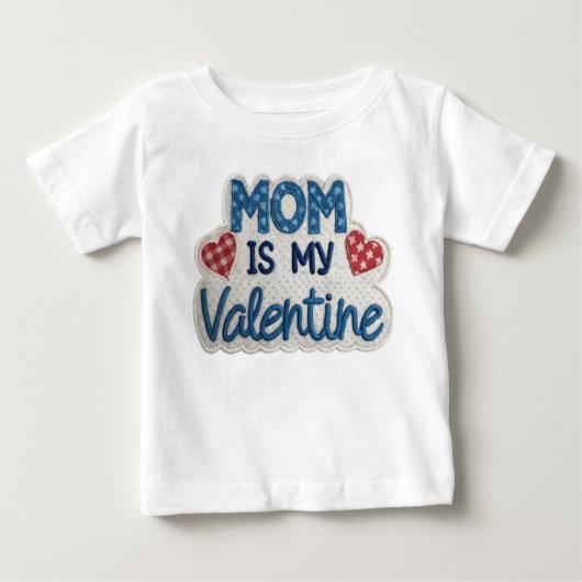 Playera De Bebé Blue Love from Mommy Baby T-shirt (Vorderseite)