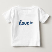 Playera De Bebé Blue Love from Mommy Baby T-shirt (Rückseite)