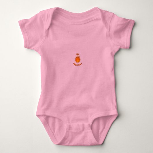Playera de Bebé con Logo Sol Brillo Sola | Camiset Baby Strampler (Vorderseite)
