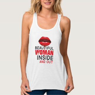 Playera de espalda cruzada Beautiful Womam Tank Top