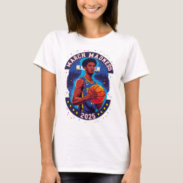 Playera de mujer Locura de marzo Baloncesto T-Shirt