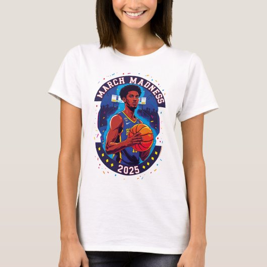 Playera de mujer Locura de marzo Baloncesto T-Shirt (Vorderseite)