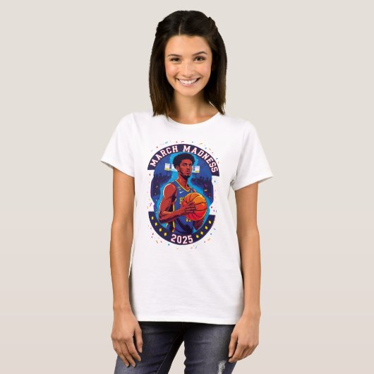 Playera de mujer Locura de marzo Baloncesto T-Shirt (Vorne ganz)