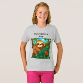 Playera de Oso perezoso costarricense. T-Shirt (Vorne ganz)
