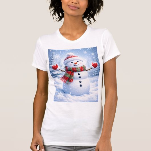 Playera de Punto Jersey con Diseño de Muñeco de Ni T-Shirt (Vorderseite)