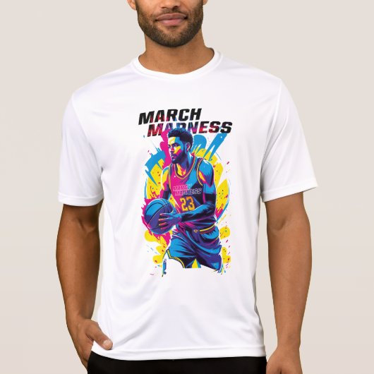 Playera de Sport-Tek Baloncesto Locura de marzo T-Shirt (Vorderseite)