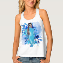 Playera de tirantes para mujer Shakira Blue