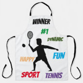 Playera Fun player tennis Schürze (Vorderseite)