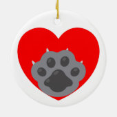 Playera keep calm and love animals phrase keramik ornament (Hinten)