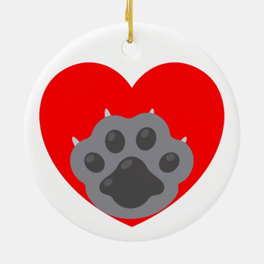 Playera keep calm and love animals phrase keramik ornament (Hinten)