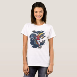 Playera Lady Aries - Mujer Zodíaco Carnero T-Shirt