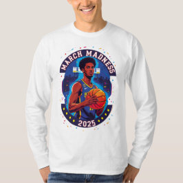 Playera mangas largas Locura de Marzo Baloncesto T-Shirt
