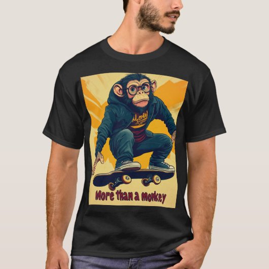 Playera monkey skater  T-Shirt (Vorderseite)