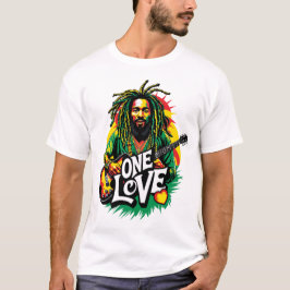 Playera  One Love el Rey del Reggae T-Shirt