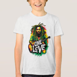 Playera One Love el Rey del Reggae Tri-Blend Shirt