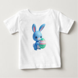 Playful 3D Ostersonne Holding a Colorful Egg Baby T-shirt