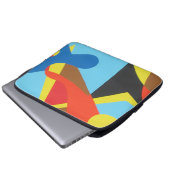 Playful Abstract Color Laptop Sleeve (Vorne Knopf)