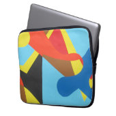 Playful Abstract Color Laptop Sleeve (Vorderseite Links)