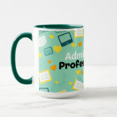 Playful Admin Day Calendar Laptop Heart Art Tasse (Links)