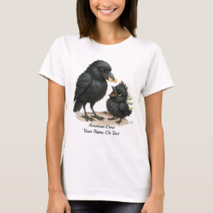 Playful American Crow T-Shirt