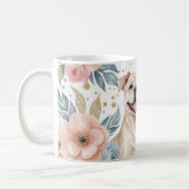 Playful American Staffordshire Terrier with Floral Kaffeetasse (Links)