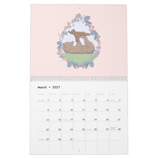 Playful Animals Calendar Kalender (Mär 2027)