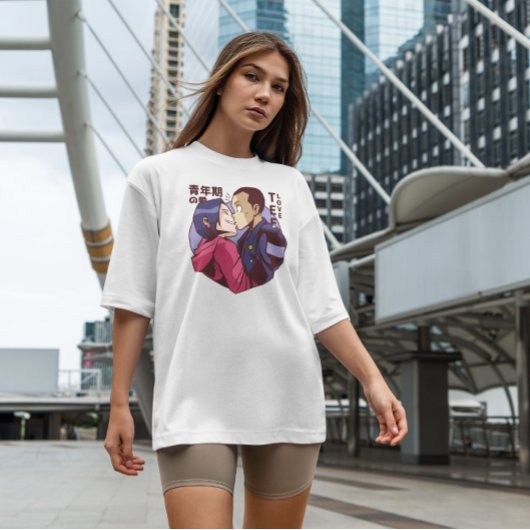 Playful Anime Couple T-Shirt