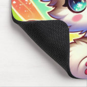 Playful Anime Pet Full of Joy Mousepad (Ecke)