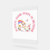 Playful Anime Puppy in Meadow Poster (Winkel)
