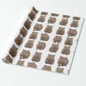 playful  Australian Wombats Geschenkpapier (Ungerollt)