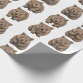 playful  Australian Wombats Geschenkpapier (Ecke)