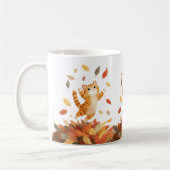 Playful Autumn Cat Mug Cute Gift Kaffeetasse (Links)
