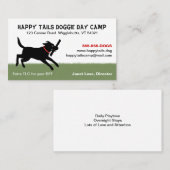 Playful Black Labrador Retriever | Pflege von Hund Visitenkarte (Vorne/Hinten)