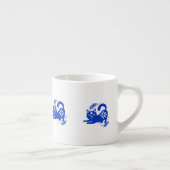 Playful Blue Cat Espresso Cup – CozyBun Espressotasse (Rechts)