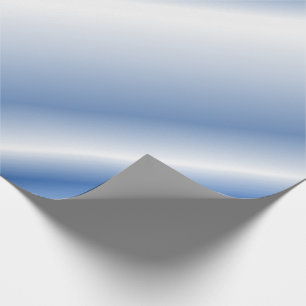 Playful Blue Monochrome Shaded Diagonal Lines Geschenkpapier