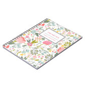 Playful Blumen-personalisiertes Notizbuch Notizblock (Linke Seite)