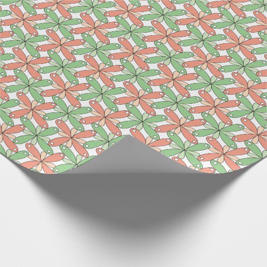 Playful Blumenmuster Eispasten CC1288 Geschenkpapier (Ecke)