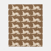 Playful Borzoi-Fleece-DeckeThrow Fleecedecke (Vorderseite)